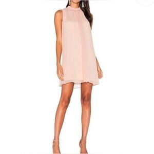 WAYF Reformation Neutral Gauzy Boho Chic Cocktail Contemporary Mini Dress